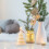 Handmade Christmas Scented Soy Wax Candle White Tree Shape 5