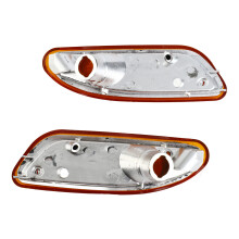 Left and Right Bumper Turn Signal Light for W203 C Class, Yellow Plastic