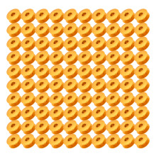 100Pcs Golden Aluminum Bobbins for Lockstitch Industrial Sewing Machine Accessories