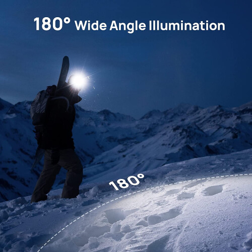 Lanterna de cabeça LED recarregável 1000LM 6 LEDs 8 modos 2