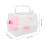 Transparent Hamster Travel Box Lightweight Carrier with 2