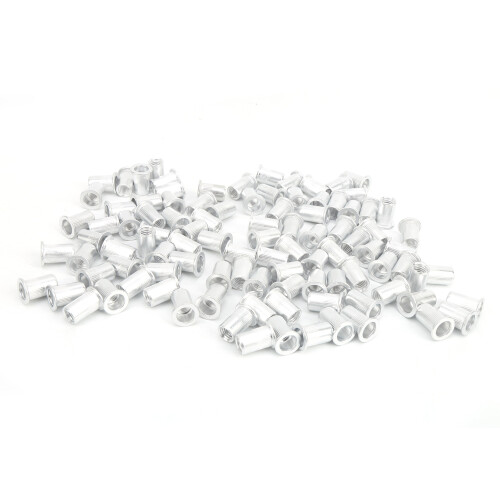 Pull Riveting Nuts 100 pièces Aluminium – Finition Plate M3/M4/M5/M6/M8/M10