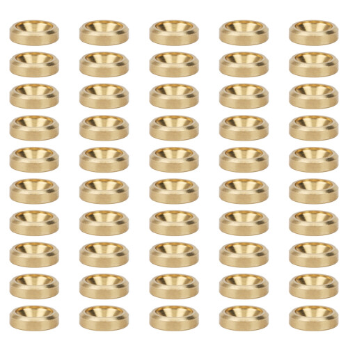 50Pcs Pure Copper Countersunk Screw Washer M3-M6 Flat Head Gaskets