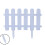 White plastic garden fence panels adjustable reusable 2