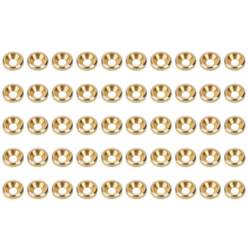 50Pcs Pure Copper Countersunk Screw Washers M3-M6 Flat Head Gasket 1