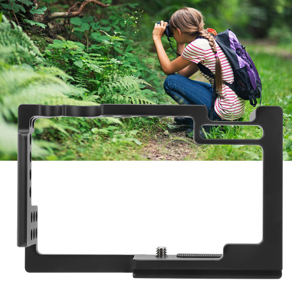Aluminum Camera Cage Protection Cover For Canon M6 Mark 2 With Cold Shoe Mount 4961392300627