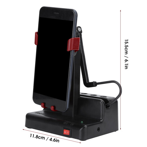 Dark Red Mobile Phone Shaker Step Counter, 15.5x11.8cm Pedometer 1