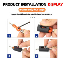 5PCS Set 8mm Adjustable Countersink Drill Bit Set,Drill Bits Counter Sinker Drill Bit Set for Woodworking