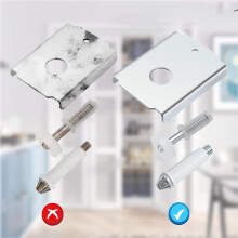 Falttür-Reparatursatz für 1-3/8" Holztüren, 8 Stück N7192 Falttür-Reparaturhalterung, 2 Sets N7266 Falttür-Oberdrehpunkt