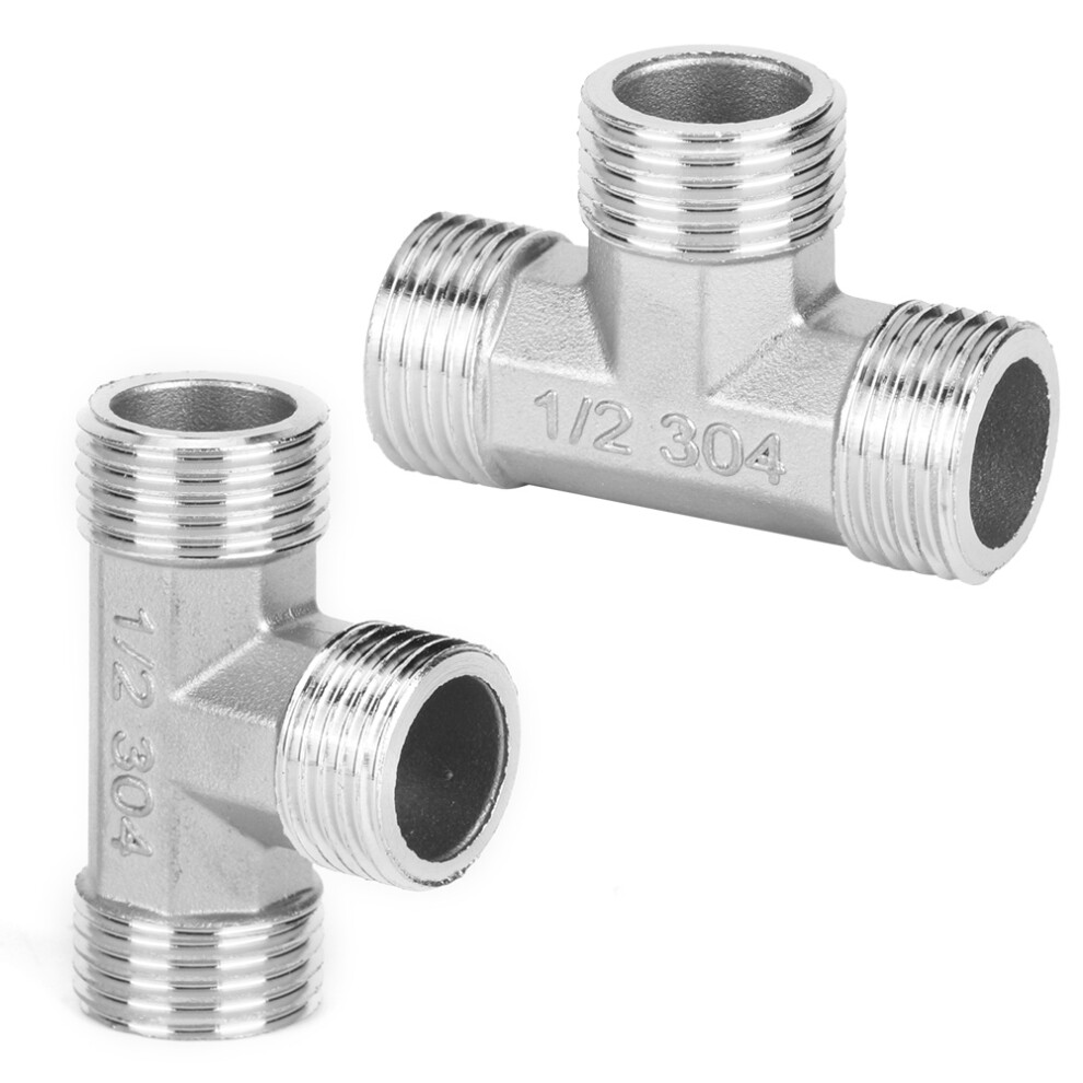 Stainless Steel G1/2In T-Shaped Pipe Connector For Plumbing Applications 9451392095685