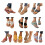 Modieuze uitgeholde slippers voor dames, gedempte-Wit 38 2