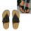Sandales orthopédiques de marche avec Support de voûte-marron 38 3