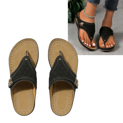 Modieuze uitgeholde slippers voor dames, gedempte-Wit 38 2
