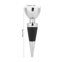 Reusable Zinc Alloy Wine Stopper with Heart, Star & Cup Designs 10cm