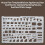 3PCS Templates Architectural Drafting Tools, Reusable Stencils for Drawing & Drawing Tools 7