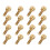 50pcs Pure Copper Thumb Screws M5 16mm 1