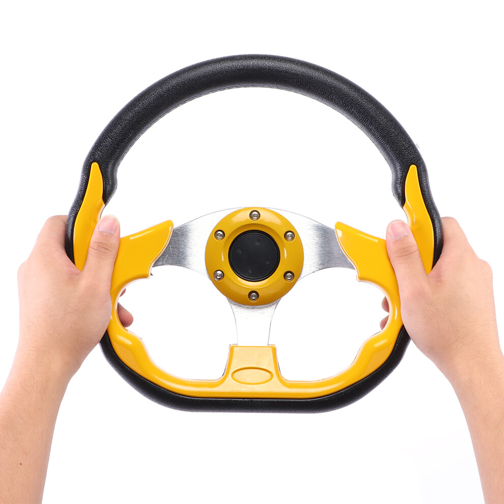 Race-Style 320Mm/12.5In Car Sport Steering Wheel With Horn Button Aluminum Pvc 7901392096110
