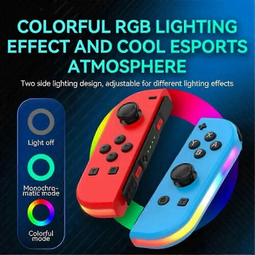 2PCS Joypad-Controller (L/R) für Switch, Wireless Joypad-Ersatz für Switch Controller Dual Vibr 1