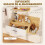Homcom Muebles de Recibidor Marrón 80 x 39.5 x 33.5 cm 4