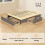 Homcom Cama de Matrimonio Gris 145 x 194 x 28 cm 3
