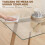 Homcom Mesa de Comedor Transparente 150 x 75 x 76 cm 5