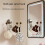 No-Drill Rotating Suction Hooks - Strong Hold, Easy Wall Installatio, Wall Mounted Adjustable with 5 Hooks for Bathroom 5