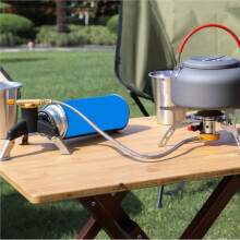 Camping Gas Stove Adapter Connector Portable Folding Tripod Stand Stainless Steel Outdoor Hiking Backpacking Cooking