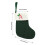Julestrømper Grønne 7,9x5,9 cm Premium Stof 3