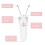 USB Rechargeable Pink Electric Threading Epilator 5W 500mAh 3