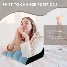 Wedge Shaped Inflatable Triangle Sit Lumbar Pillow Travel Sleeping Acid Reflux After Surgery Leg Elevation
