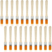Small Paint Brushes, 1/2 Inch Paint Brush Gloss Paint Brush Nylon Paint Brushs with Wood Handle Reusable Paintbrushes Keyboard Cleaning Brush for Pain