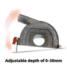 Protection Anti-Poussière Modifiée pour Meuleuse, Boucles de 43 mm et 48 mm pour Polisseuse 125 mm, Coupe Sans Poussière