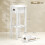 Homcom Mesa Auxiliar Blanco 30 x 30 x 75 cm 2