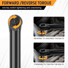 3/8" Cordless Ratchet Wrench for 20V Battery,74Ft-Lbs,0-450RPM Variable Speed Trigger, 3" Extension Bar,Extended 6"