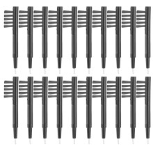 20pcs Hearing Aid Cleaning Brush Kit with Wax Loop & Magnet