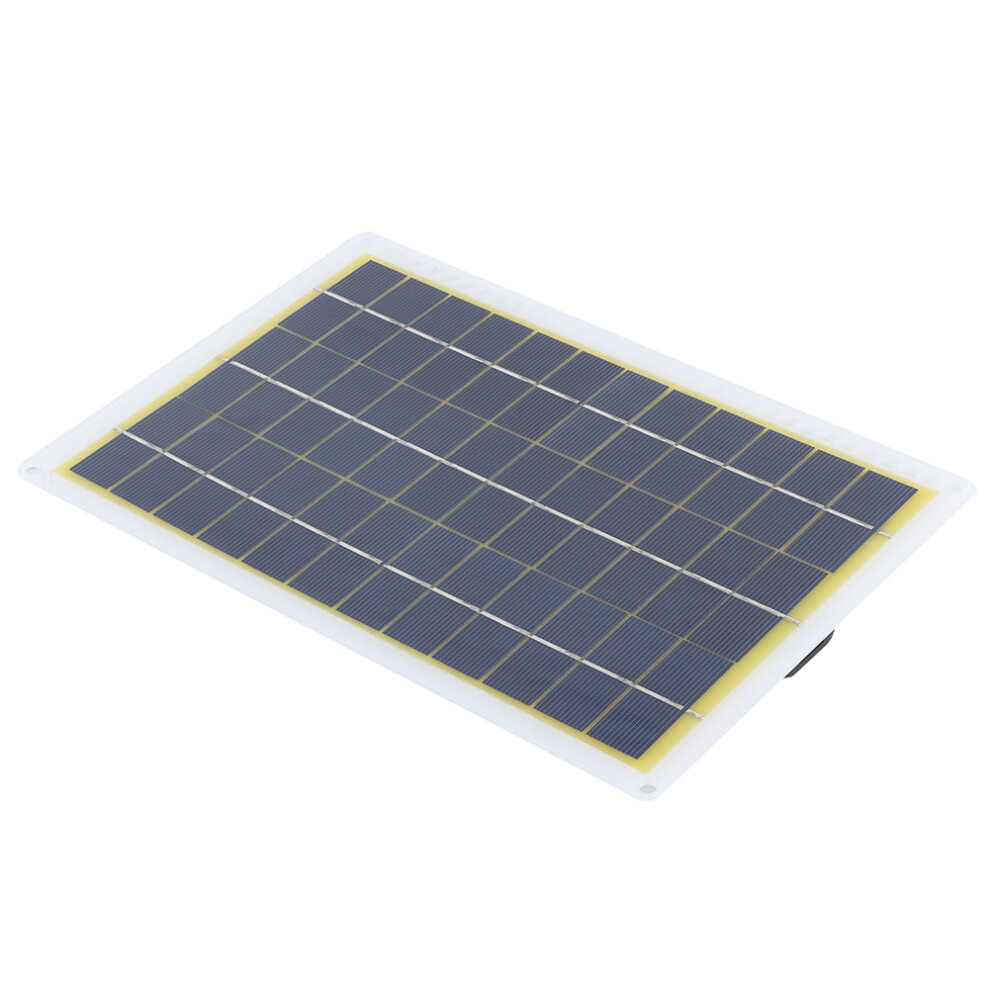 18V 10W Solar Panel For Camping & Travel - Waterproof Ip65 27X18.5cm 7691392315587