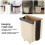 Wall Mounted Folding Trash Bin 9L 15x25x30cm TPR+PP 5