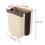 Wall Mounted Folding Trash Bin 9L 15x25x30cm TPR+PP 3