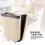 Wall Mounted Folding Trash Bin 9L 15x25x30cm TPR+PP 7