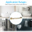 Stainless Steel Gold Bath Grab Rail 15.7in 7