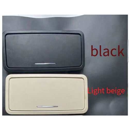 Car Rear Row Top Light Vanity Mirror Light Makeup Mirror W Light Reading Light for  XJ 2010- Black 2