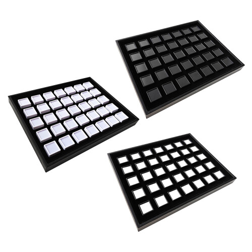 Transparent 35 Grids Plastic Tray For-black box black cott 1