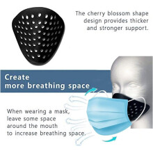 4Pcs 3D Silicone Mask Inner Bracket,Halloween Silicone Face Shell,Mask Face Frame Support for Halloween Cosplay Red