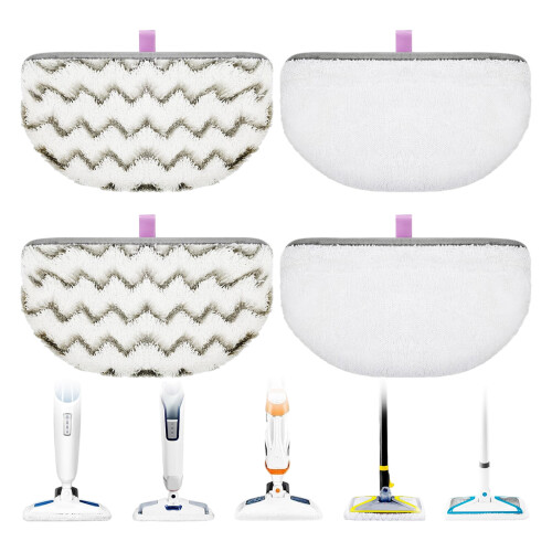 4Pcs Microfiber Cleaning Pads Washable Microfiber Replacement 1