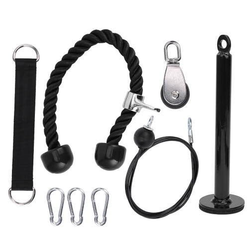 8Pcs Portable Triceps Pulley Set