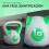 Kettlebell verde 27 x 17 x 31 cm 5