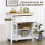 Homcom Alacena de Cocina Blanco 100 x 40 x 180 cm 5