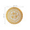 2 Stück Tischsets Gold PVC 20x20 cm Untersetzer 10