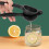 Zinc Alloy Lemon Squeezer, 24x8.3cm, Black/Silver/Gold 5