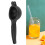 Zinc Alloy Lemon Squeezer, 24x8.3cm, Black/Silver/Gold 8